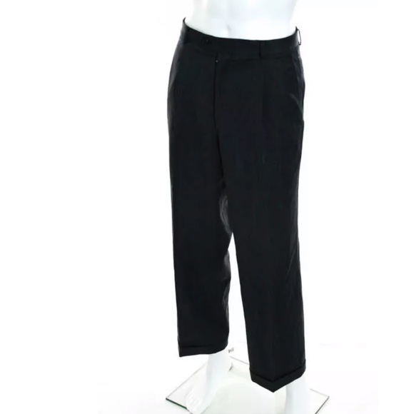 HICKEY FREEMAN SUIT TWO BUTTON CLOSURE SIZE 40R Dark Blue - Picture 8 of 8